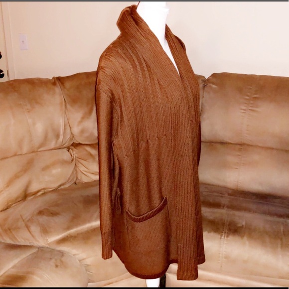 SONIA RYKIEL Wool Open Draped Cardigan - Picture 4 of 9